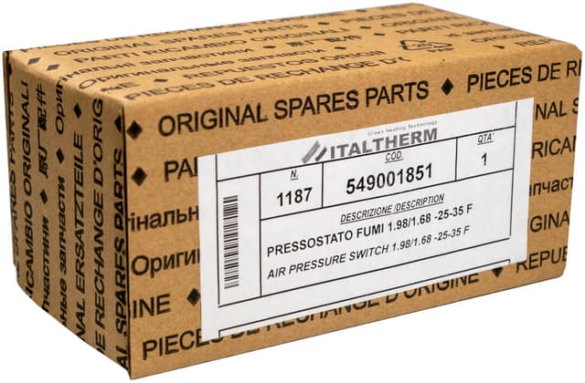 PRESSOSTAT AIR POUR CHAUDIERE ITALTHERM CITY CLASSE 25F-35F 549001851 3