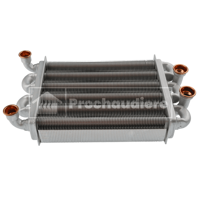 ÉCHANGEUR BITHERMIQUE COMPATIBLE POUR FACOFRI / IMMERGAS 1043240 SAVIO BI1592100 / UNICAL 95263474 2