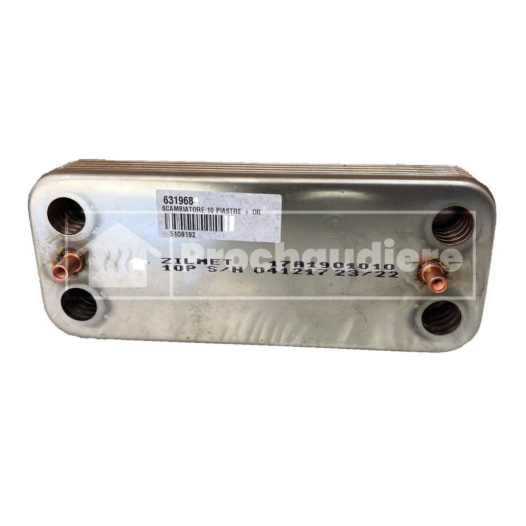 ECHANGEUR SANITAIRE 10 PLAQUE  ADAPTABLE FEROLLI / SIME ZILMET 17A1901010